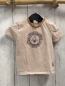 Preview: Salt & Pepper  T-Shirt  Gr. 68  weiß hellbraune Streifen Löwenkopf 