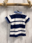 Preview: Guess  T-Shirt  Gr. 68  blau weiße Streifen Jeanskragen + -bund