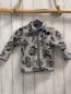 Preview: Disney  Teddyjacke  Gr. 86  hellgrau schwarze Micky Mouse Köpfe 