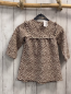 Preview: Zara  Kleid  Gr. 98  beige braun hellbrauner Druck 