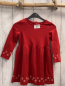Preview:   Kleid  Gr. 98  rot weiße Kristalle 