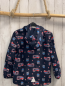 Preview:   Regenjacke  Gr. 128  blau bunte Feuerwehrfahrzeuge 