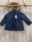 Preview:   Jacke  Gr. 74  blau Kapuze mit Fellbund Teddyfutter 