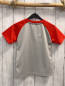 Preview:   T-Shirt  Gr. 122  hellgrau rote Ärmel Spiderman 