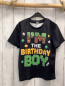 Preview:   T-Shirt  Gr. 128  grau bunte Schrift Minecraft 