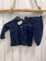 Preview: 2tlg Dirkje  Langarmshirt + Leggings  Gr. 68  blau goldener Druck 