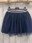 Preview: H&M Rock Gr. 110  blau Tüllüberrock goldene Glitzerpunkte + goldener Glitzerbund 
