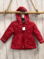 Preview: Kanz  Winterjacke  Gr. 80  rot Kapuze mit weißem Plüschfutter 