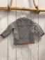 Preview: sergent major Pullover Gr. 68  grau Strick orange Bund Schaf