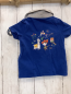 Preview: Sergent Major  T-Shirt  Gr. 86  blau grau hellgrau gestreifter Kragen 