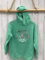 Preview: H&M  Pullover  Gr. 134/140  hellgrün Kapuze Tigerkopf mit silber 