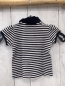 Preview: Steiff  Poloshirts  Gr. 74  blau weiße Streifen blauer Bund + Kragen