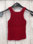 Preview: Bock Copenhagen  Top  Gr. 92  rot Strick Rippen 100 % Wolle 