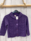 Preview: Bock Copenhagen  Strickjacke  Gr. 104  lila Strick 20 % Wolle 80 % BW 