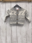 Preview:   Strickjacke  Gr. 62  weiß graues Muster mit Kristallen 