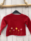 Preview: Bondi  Sweatjacke  Gr. 92  rot Blumen Trachtenknöpfe 