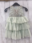 Preview: H&M  Kleid Gr. 104  mint Oberteil mit Pailetten Tüllrüschenrock 