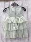 Preview: H&M  Kleid Gr. 104  mint Oberteil mit Pailetten Tüllrüschenrock 