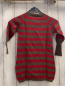 Preview: Bock Copenhagen  Kleid  Gr. 86  braun rote Streifen Strick 70 % BW 30 % Wolle 