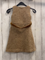 Preview: Ralph Lauren  Kleid  Gr. 110  beige braune Zackenstreifen mit ocker Nickygürtel Oberstoff 100 % Wolle