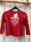 Preview: neu Benetton Langarmshirt Gr. 110  rot Herz 