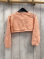 Preview: vertbaudet  Strickjacke  Gr. 116  lachs Lochmuster 