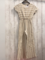 Preview: Zara  Jumpsuit  Gr. 128  creme sand graue Streifen 