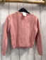 Preview: Iana  Strickjacke  Gr. 116  rosa Lochstickerei