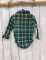 Preview: Cat & Jack  Hemd  Gr. 86  petrol gelb weiß kariert mit Bodyunterteil 