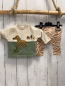 Preview: 2tlg Next  Langarmshirt + Leggings Gr. 62  beige kiwi Zebra + beige braunes Fellmuster 