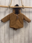 Preview: Chickeeduck  Fleecejacke  Gr. 74  hellbraun brauner Bund Kapuze mit Bärengesicht 