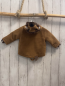 Preview: Chickeeduck  Fleecejacke  Gr. 74  hellbraun brauner Bund Kapuze mit Bärengesicht 