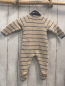 Preview: Sfera  Overall Gr. 56  beige hellblaue Streifen Strick 