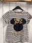 Preview: H&M  T-Sirt Gr. 122  grau schwarze Streifen Pailetten Minnie Mouse  