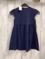 Preview:   Kleid  Gr. 116  blau weiße Punkte Pailetteneis 