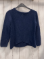 Preview:   Pullover  Gr. 122  blau mit Glitzerpunkten Rippen Strick 