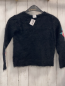 Preview:   Pullover  Gr. 122  schwarz Strick flusig gestickte Blumen mit Pailettn