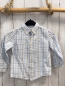 Preview: Neck&Neck  Hemd  Gr. 92  weiß hellblau oliv kariert 