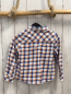 Preview: Sergent Major  Hemd  Gr. 104  weiß blau orange kariert 