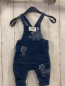 Preview: Next  Latzhose  Gr. 68  blau Jeans Dinos 