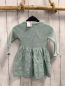 Preview: Shabby Chic  Kleid  Gr. 92  mint silber Glitzer Strick Rauten Rippen 