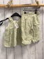 Preview: 2tlg H&M  Sommerbluse + Caprihose  Gr. 74  weiß gelb rosa Blumen grün hellgrüne Bltätter 