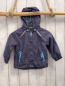 Preview:   Regenjacke  Gr. 86  blau grau meliert Kapuze 
