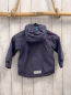 Preview:   Regenjacke  Gr. 86  blau grau meliert Kapuze 
