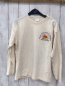 Preview: Zara  Langarmshirt Gr. 152  creme Sonne Schrift 