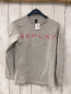 Preview: Replay  Langarmshirt Gr. 146  grau rosa Glitzerschrift 