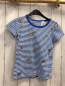Preview: Mini Boden  T-Shirt  Gr. 122  blau weiße Streifen goldene Flamingos 