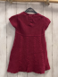 Preview:   Kleid  Gr. 92  weinrot Strick Zöpfe Schleife 