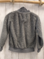 Preview: Smafolk Teddyjacke  Gr. 122  grau roter Apfel