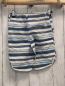 Preview: H&M  Shorts  Gr. 134/140  grau hellgrau hellblau weiße Streifen  Bund verstellbar 
